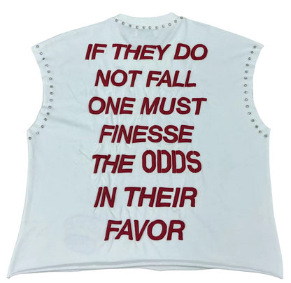 FINEZZA “SLIME SEASON” RHINESTONE CROPPED CUTOFF